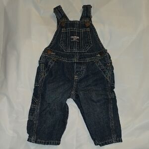 Osh Kosh B'gosh Baby Blue Jean Overalls 6 Months
